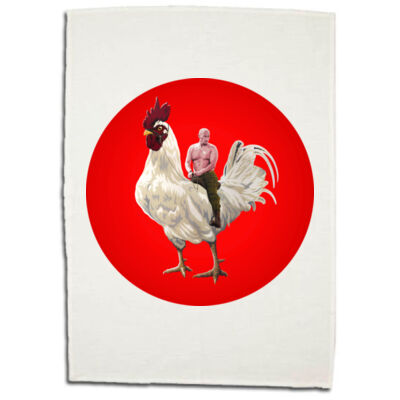 Today's Rooster Is Tomorrow's Feather Duster - posh tea towel edition Thumbnail