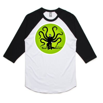 The 8 Arms of Highly Effective Cthulhu - 3/4 Raglan Tee Unisex Thumbnail