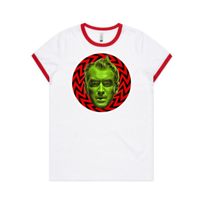 Jimmy Got High 2 - Womens AS Colour Ringer Tee 4053 Thumbnail