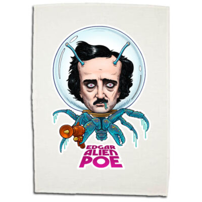 Edgar Alien Poe - Boutique Linen/Cotton Tea Towel (Best Seller) Thumbnail
