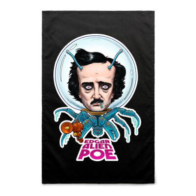 Edgar Alien Poe - AS Colour 100% Cotton Twill Tea Towel Thumbnail