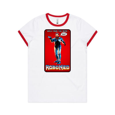 RoboNed - Womens AS Colour Ringer Tee 4053 Thumbnail