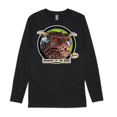 Beware Of The God - Ink Longsleeve Mens Tee (Clearance) Thumbnail