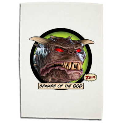 Beware Of The God - Boutique Linen/Cotton Tea Towel (Best Seller) Thumbnail